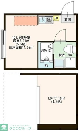 ハーモニーテラス上板橋の物件間取画像